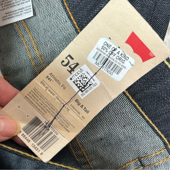 Levi's Men's Indigo Straight Jeans - Picture 4 of 10